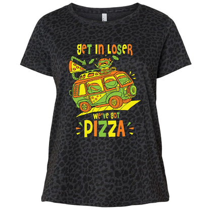 Ladies Curvy Jersey - 727K8CNB - Black Leopard - 11