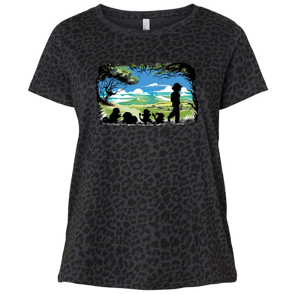 Ladies Curvy Jersey - 1A14S8LB - Black Leopard - 11