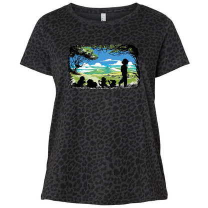 Ladies Curvy Jersey - 1A14S8LB - Black Leopard - 11