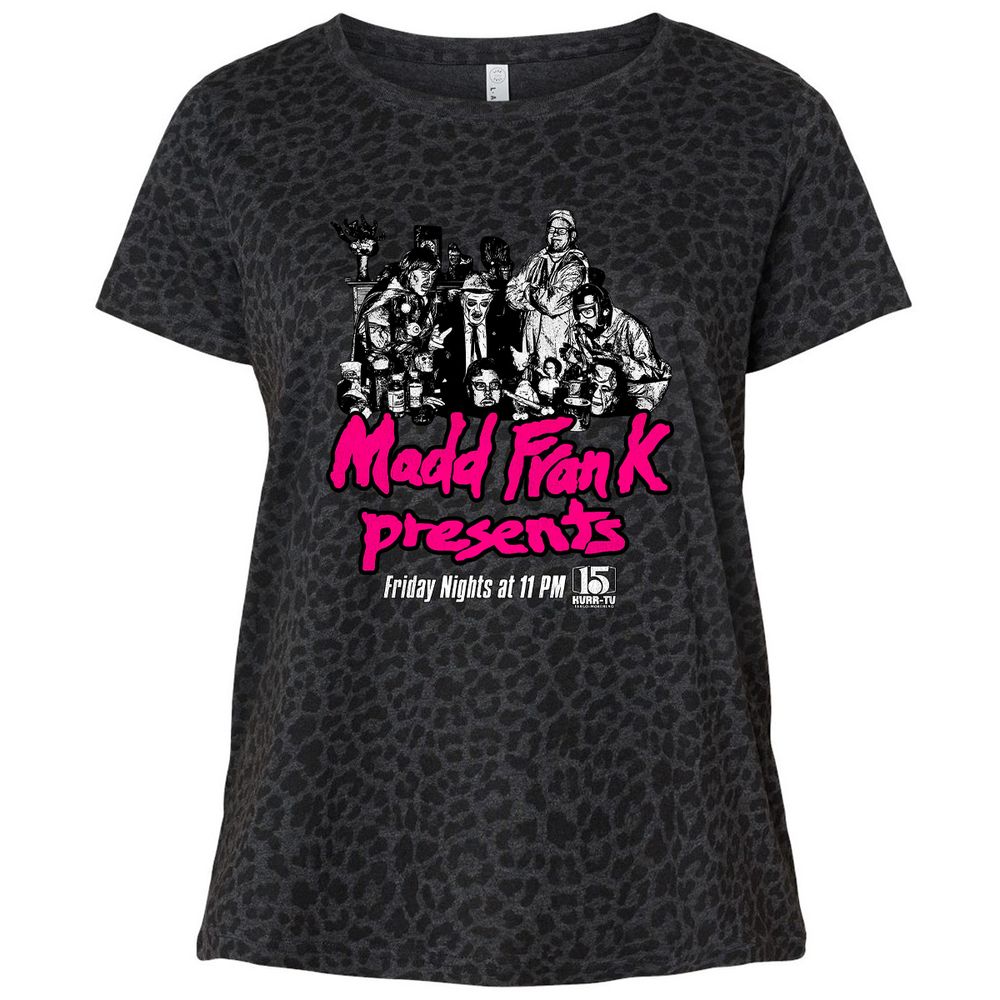 Ladies Curvy Jersey - Y86TML8X - Black Leopard - 11