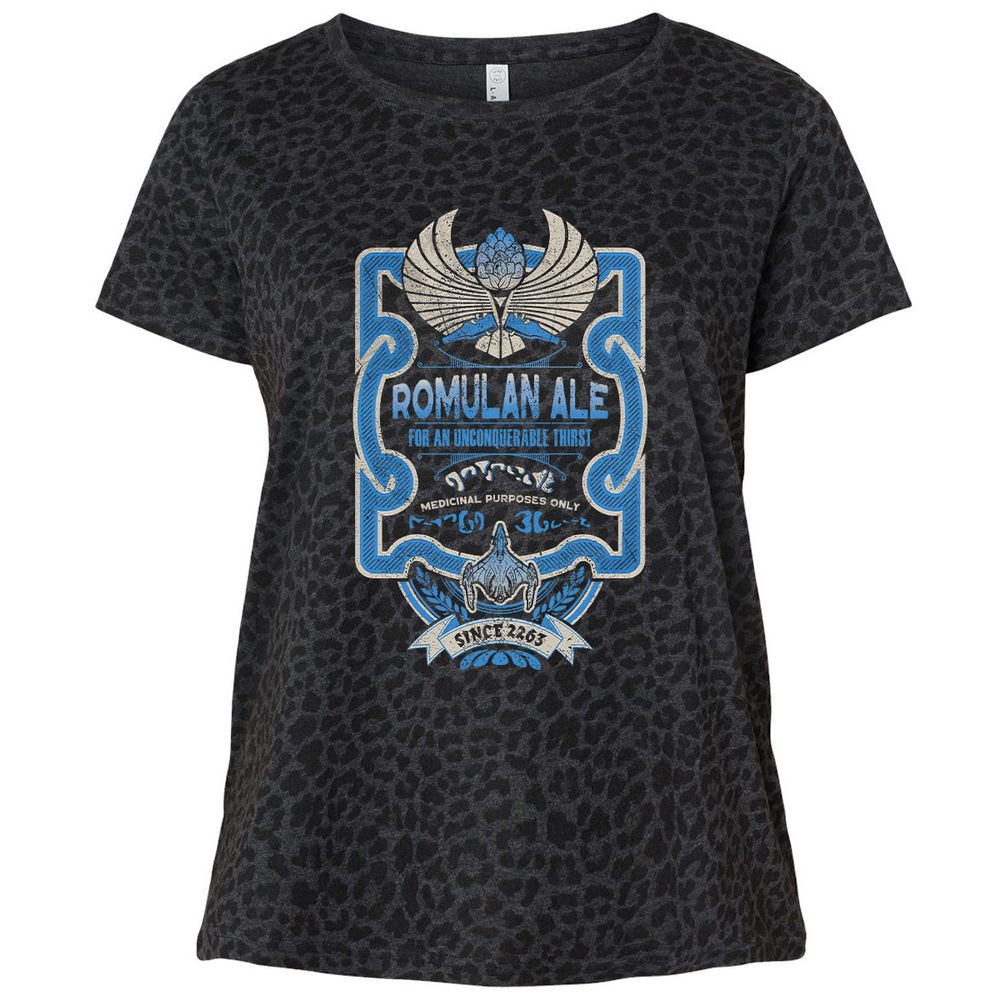 Ladies Curvy Jersey - WFXLCBJY - Black Leopard - 11