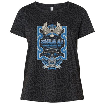 Ladies Curvy Jersey - WFXLCBJY - Black Leopard - 11