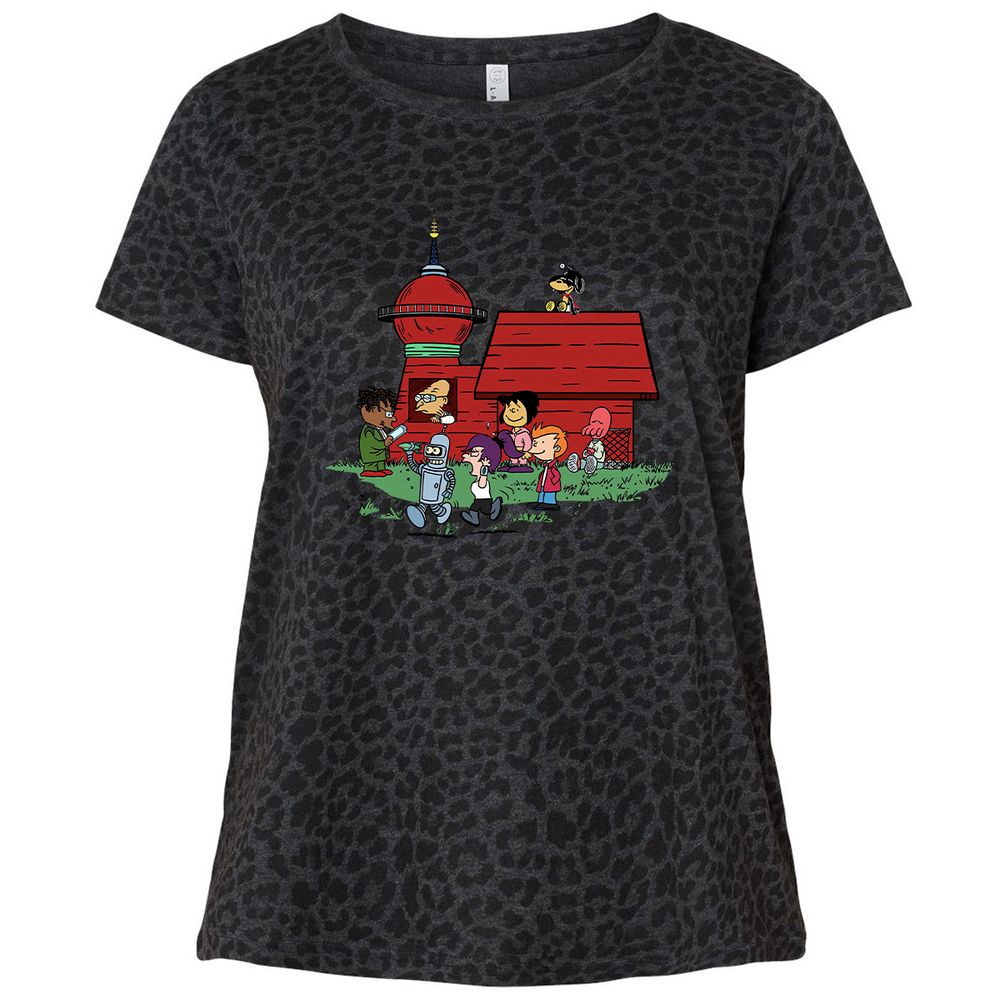 Ladies Curvy Jersey - VFUP49KJ - Black Leopard - 11