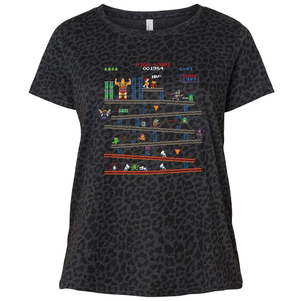 Ladies Curvy Jersey - 8SR25S8J - Black Leopard - 11