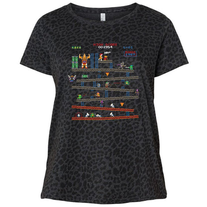 Ladies Curvy Jersey - 8SR25S8J - Black Leopard - 11