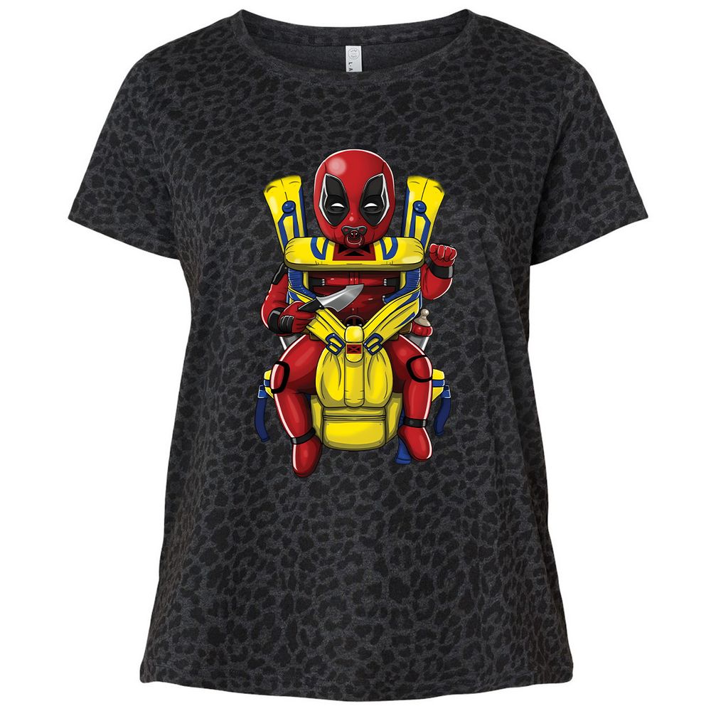 Ladies Curvy Jersey - U39L7A3T - Black Leopard - 11