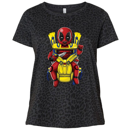 Ladies Curvy Jersey - U39L7A3T - Black Leopard - 11