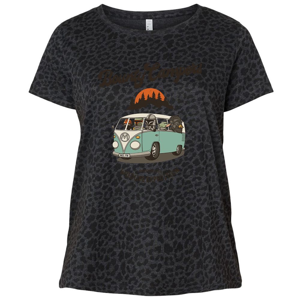 Ladies Curvy Jersey - WBJ3DD9N - Black Leopard - 11