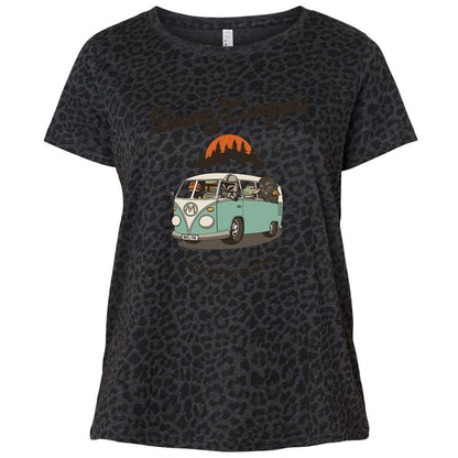 Ladies Curvy Jersey - WBJ3DD9N - Black Leopard - 11