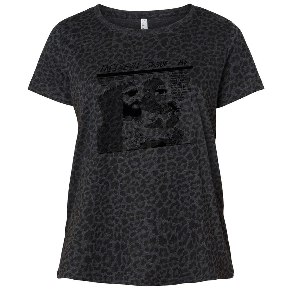 Ladies Curvy Jersey - 8LJ4MA2Q - Black Leopard - 11