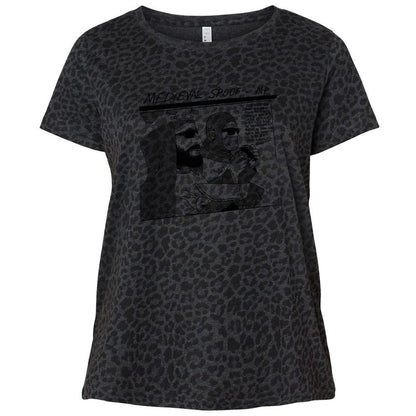Ladies Curvy Jersey - 8LJ4MA2Q - Black Leopard - 11