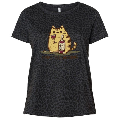 Ladies Curvy Jersey - KHQWLS43 - Black Leopard - 11