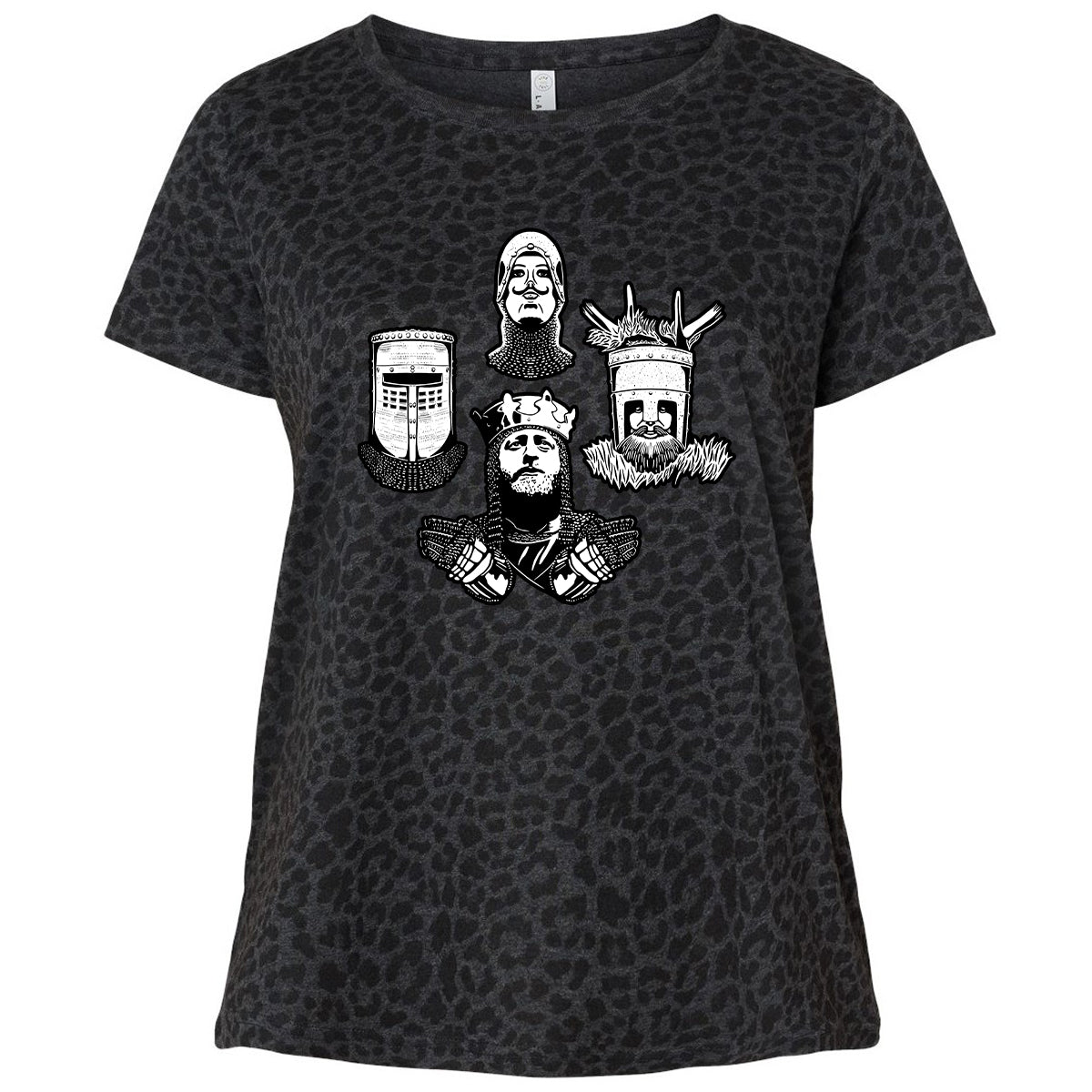 Ladies Curvy Jersey - BHK8J849 - Black Leopard - 11