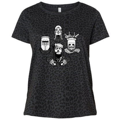 Ladies Curvy Jersey - BHK8J849 - Black Leopard - 11