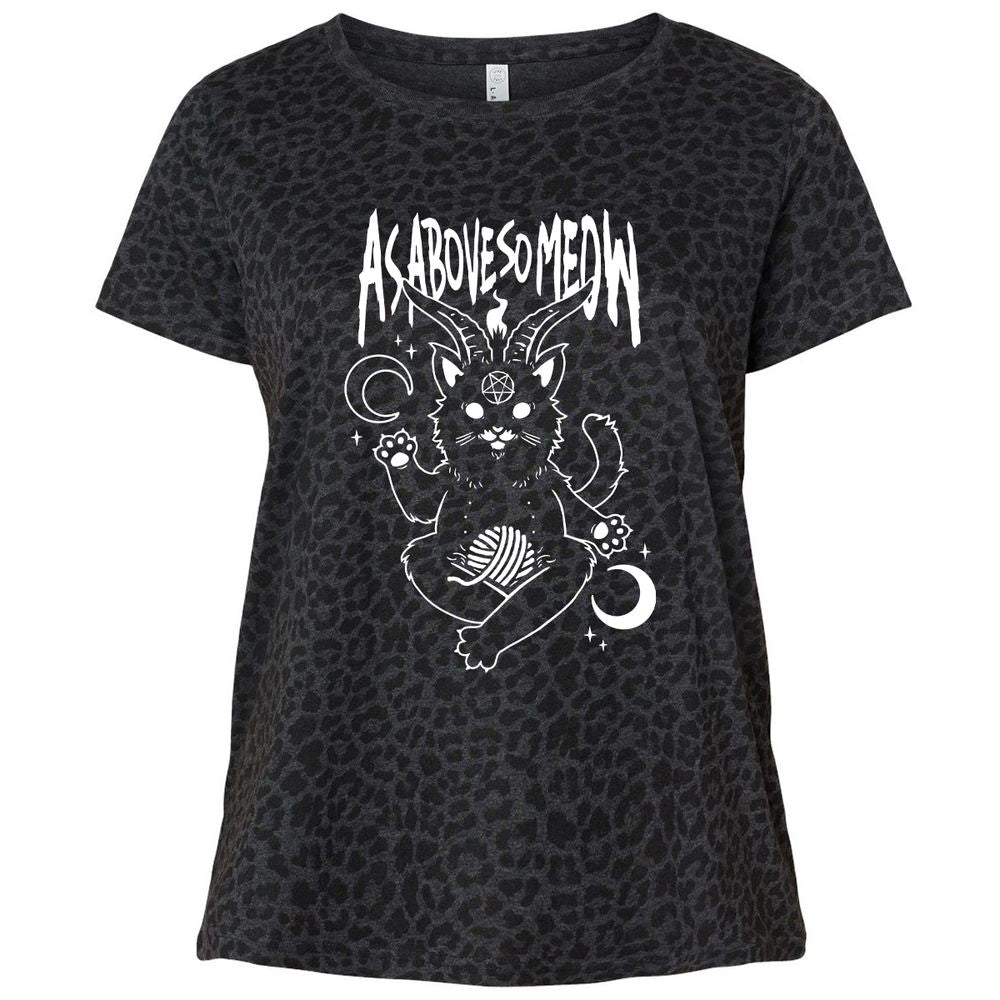 Ladies Curvy Jersey - NL1HFBRH - Black Leopard - 11