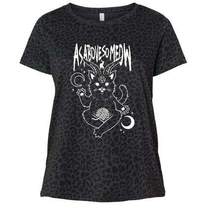 Ladies Curvy Jersey - NL1HFBRH - Black Leopard - 11