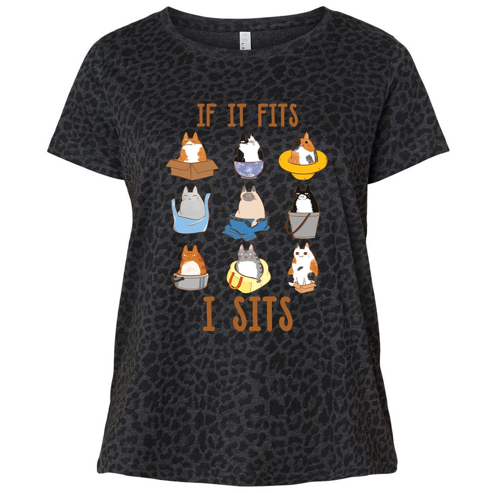 Ladies Curvy Jersey - DGPMRJ9R - Black Leopard - 11