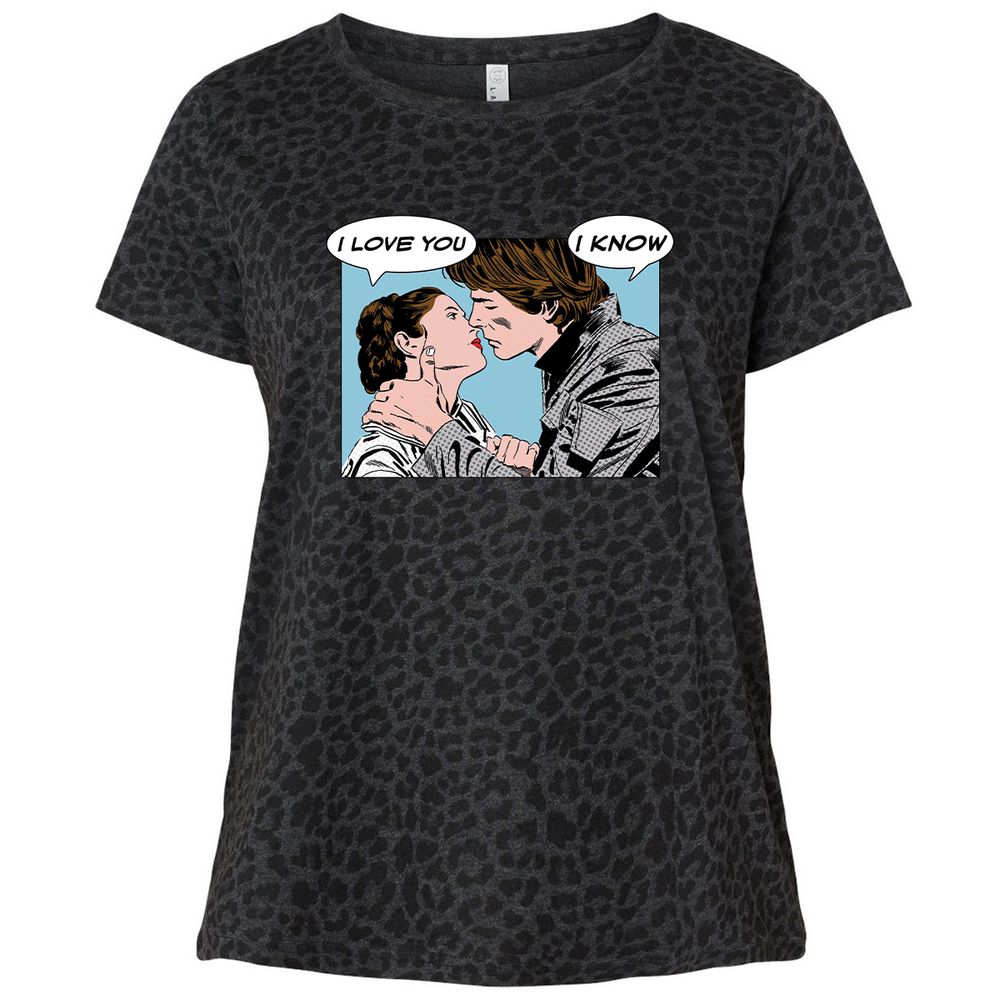 Ladies Curvy Jersey - Y3WNLZUD - Black Leopard - 11