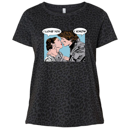 Ladies Curvy Jersey - Y3WNLZUD - Black Leopard - 11