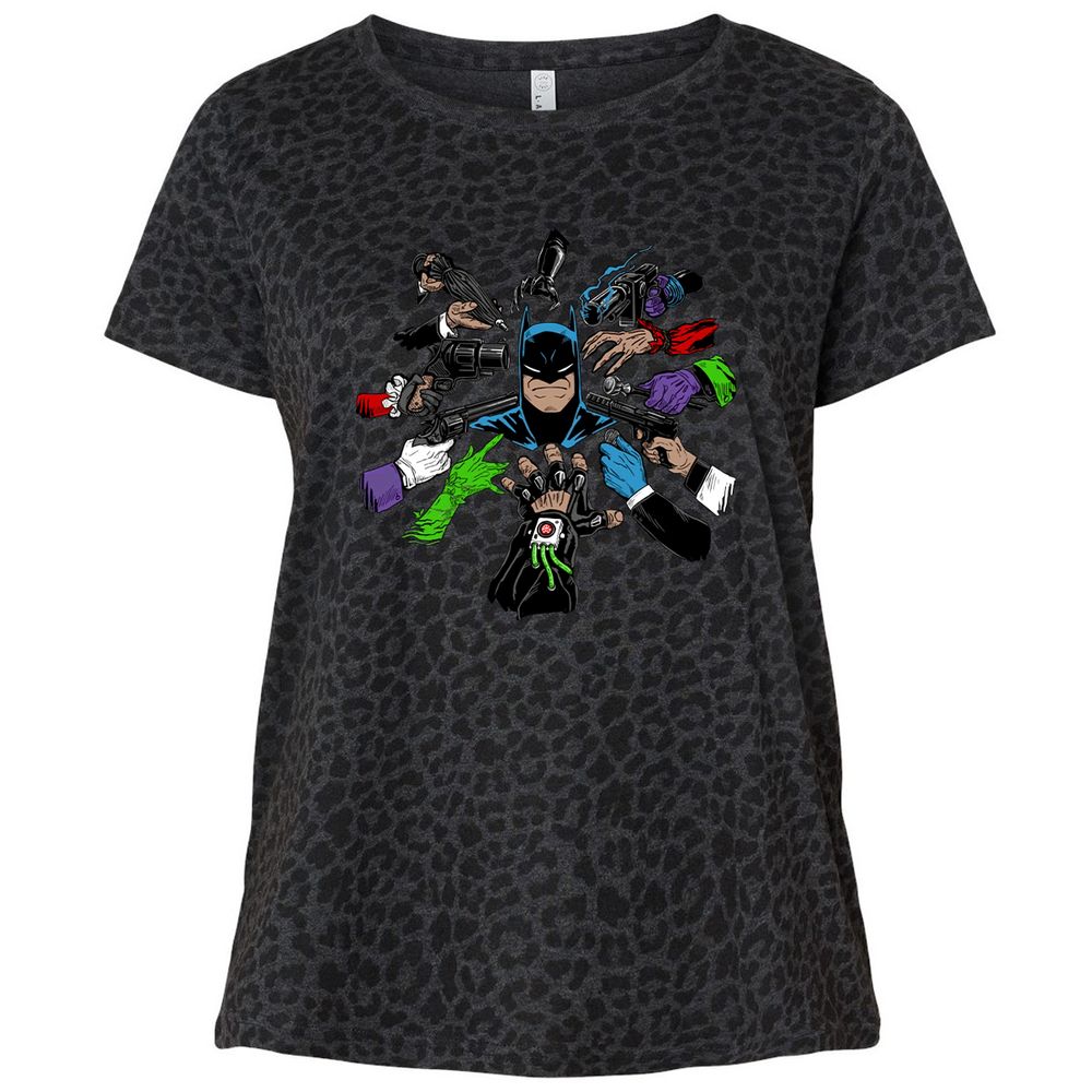 Ladies Curvy Jersey - 5XT1LHER - Black Leopard - 11