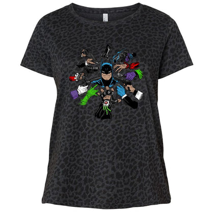 Ladies Curvy Jersey - 5XT1LHER - Black Leopard - 11