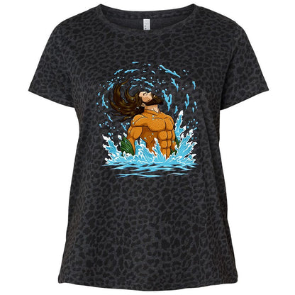 Ladies Curvy Jersey - X83K6AE3 - Black Leopard - 11