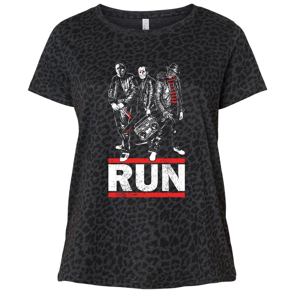 Ladies Curvy Jersey - UBC61RRU - Black Leopard - 11