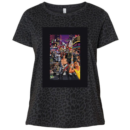 Ladies Curvy Jersey - Q9Z57QSZ - Black Leopard - 11