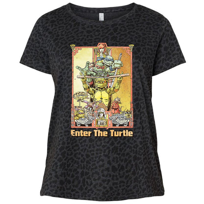 Ladies Curvy Jersey - Z7RKGGXQ - Black Leopard - 11