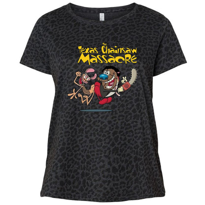 Ladies Curvy Jersey - P2UWQ5HF - Black Leopard - 11