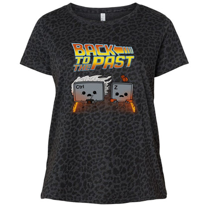 Ladies Curvy Jersey - ZPZ4JQPP - Black Leopard - 11