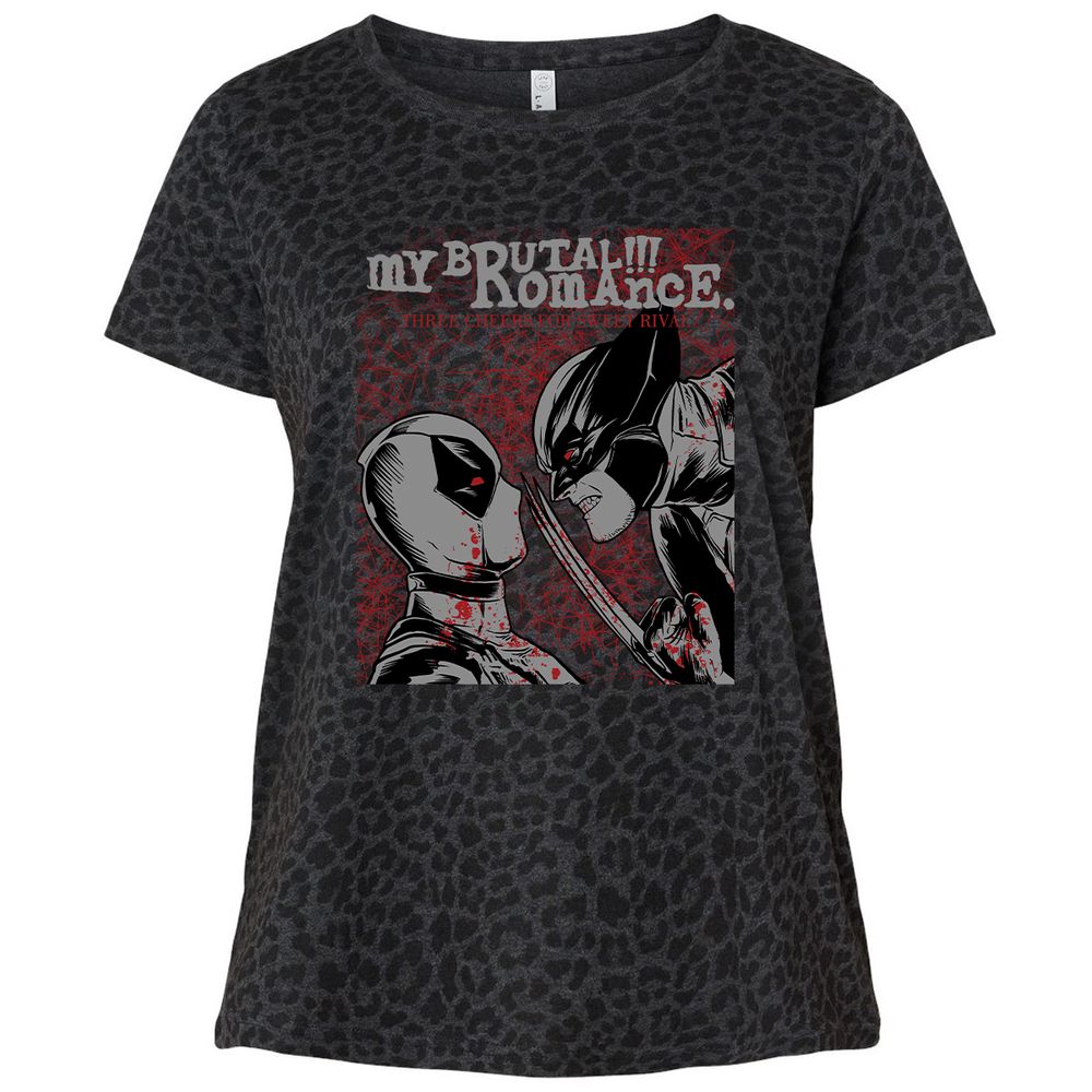 Ladies Curvy Jersey - B67YXKKN - Black Leopard - 11