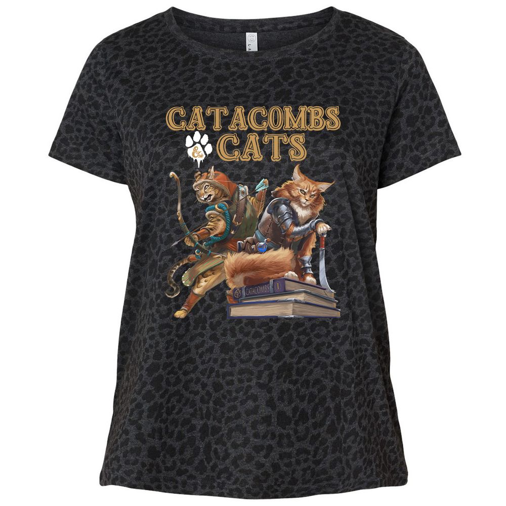 Ladies Curvy Jersey - N9M6X2CN - Black Leopard - 11