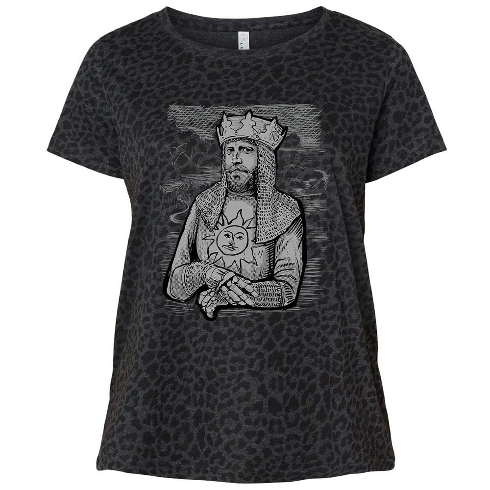 Ladies Curvy Jersey - 2JSNMU9G - Black Leopard - 11