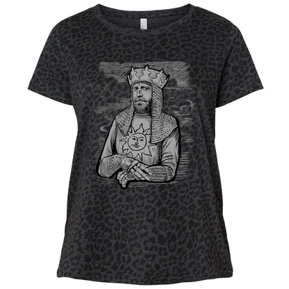 Ladies Curvy Jersey - 2JSNMU9G - Black Leopard - 11