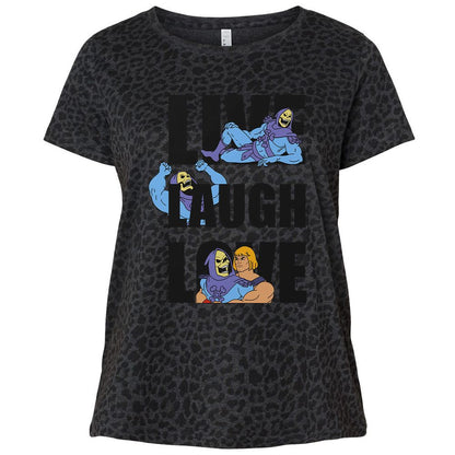 Ladies Curvy Jersey - 4DH5XCLL - Black Leopard - 11