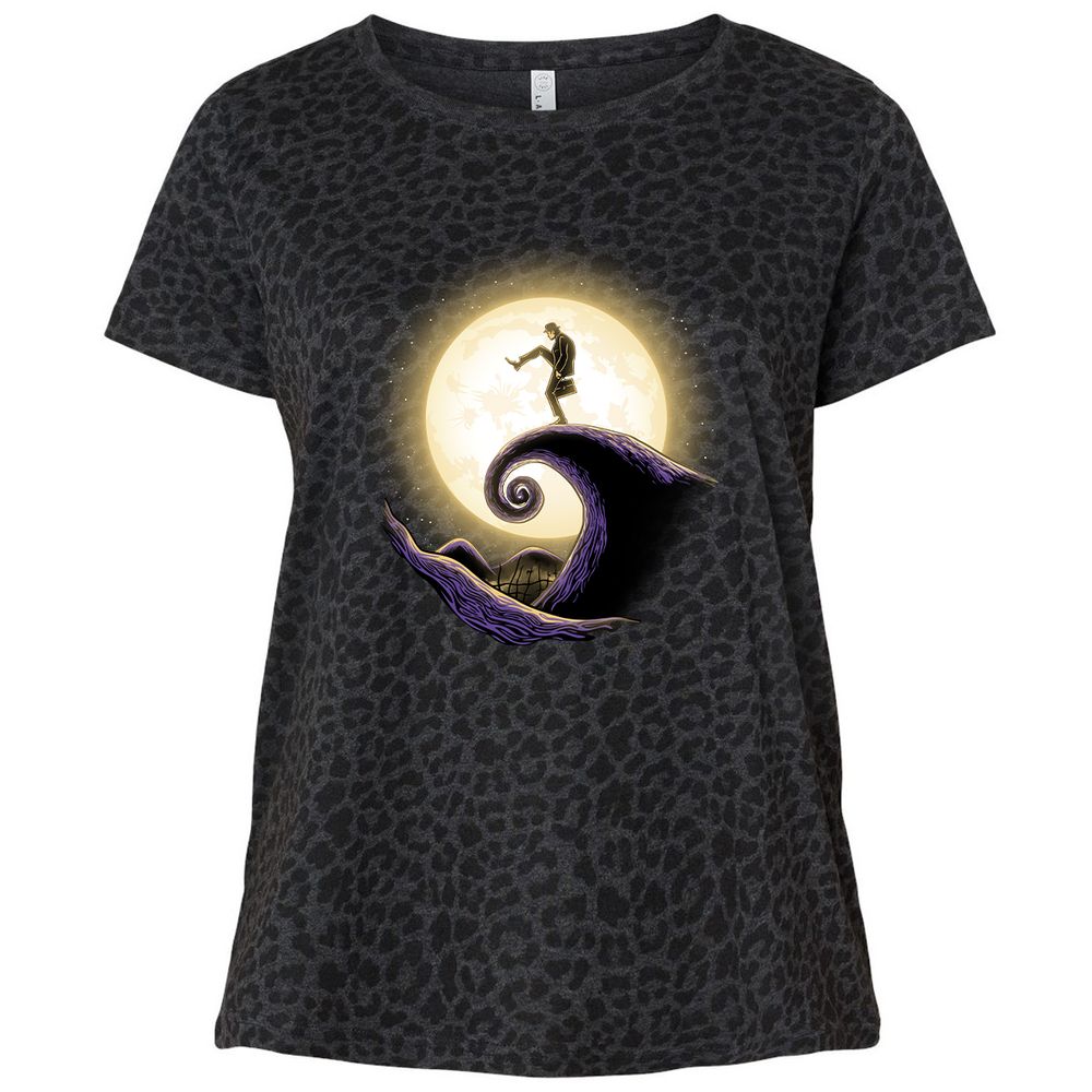 Ladies Curvy Jersey - LA1DBR3P - Black Leopard - 11