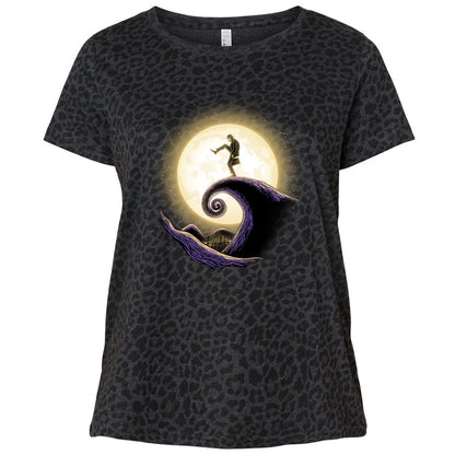 Ladies Curvy Jersey - LA1DBR3P - Black Leopard - 11