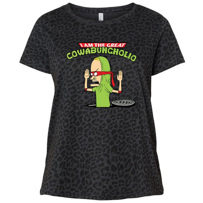 Ladies Curvy Jersey - 3V2K341R - Black Leopard - 11