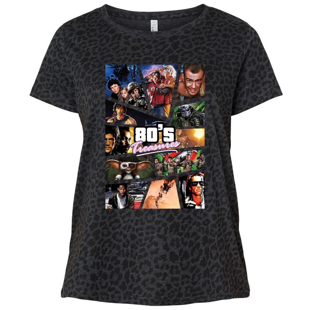 Ladies Curvy Jersey - 5SY5JAUF - Black Leopard - 11