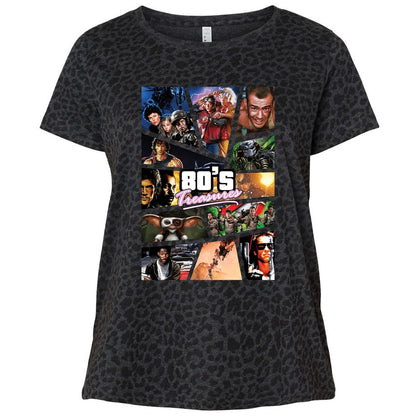 Ladies Curvy Jersey - 5SY5JAUF - Black Leopard - 11