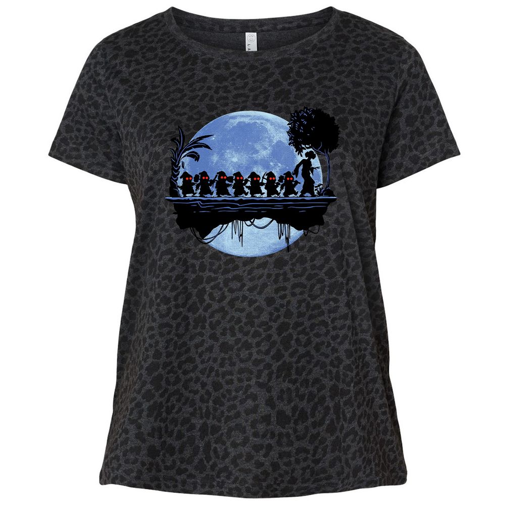 Ladies Curvy Jersey - JL72XJX3 - Black Leopard - 11