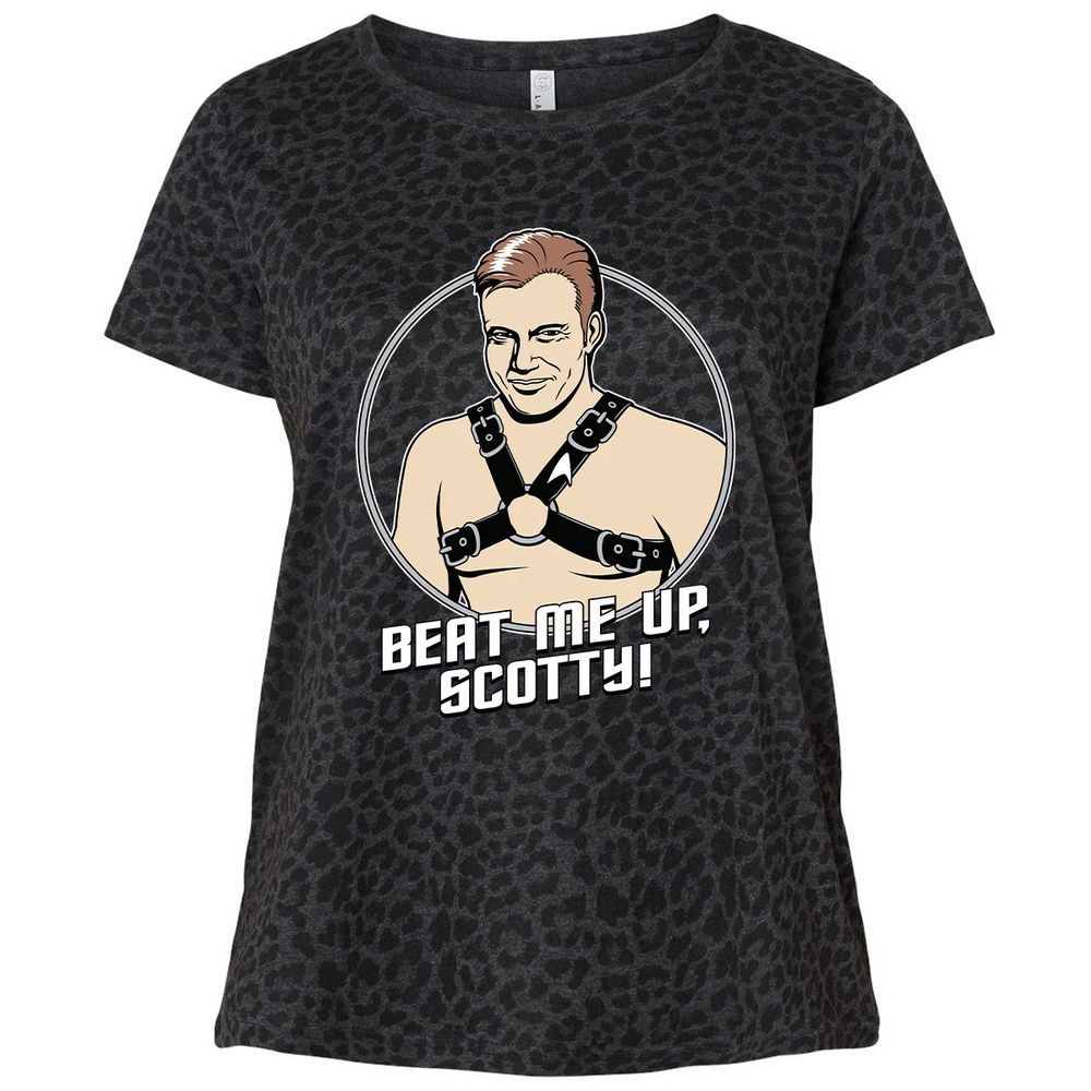 Ladies Curvy Jersey - 3R4DACPM - Black Leopard - 11