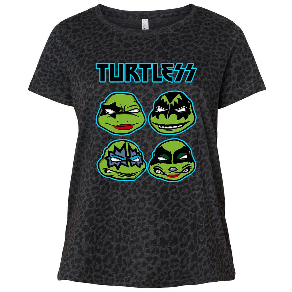 Ladies Curvy Jersey - 9DKPNMG4 - Black Leopard - 11