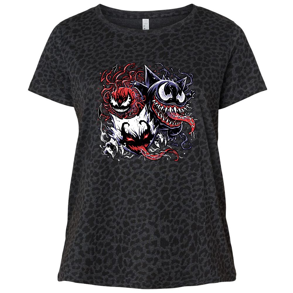 Ladies Curvy Jersey - R6PHEY3E - Black Leopard - 11