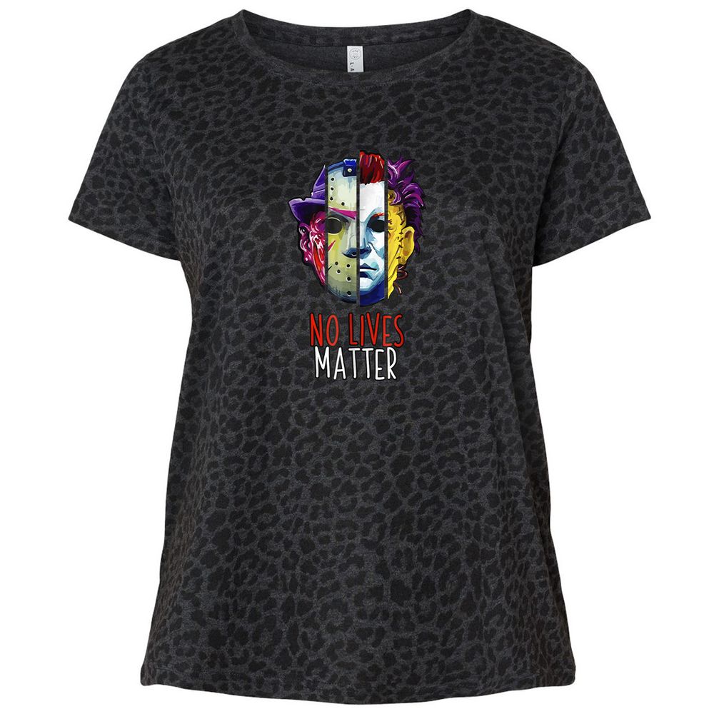 Ladies Curvy Jersey - MLVW38TJ - Black Leopard - 11