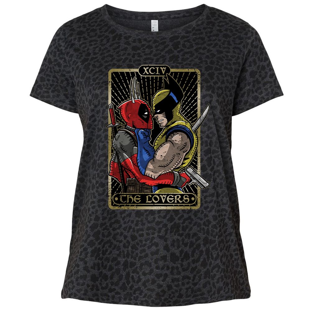 Ladies Curvy Jersey - E4KS16Z5 - Black Leopard - 11