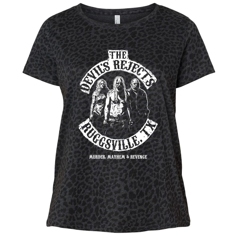 Ladies Curvy Jersey - 88LXYN2A - Black Leopard - 11