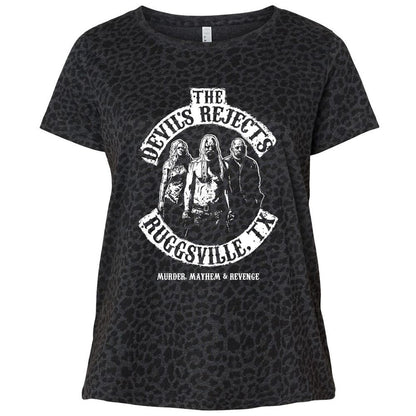 Ladies Curvy Jersey - 88LXYN2A - Black Leopard - 11