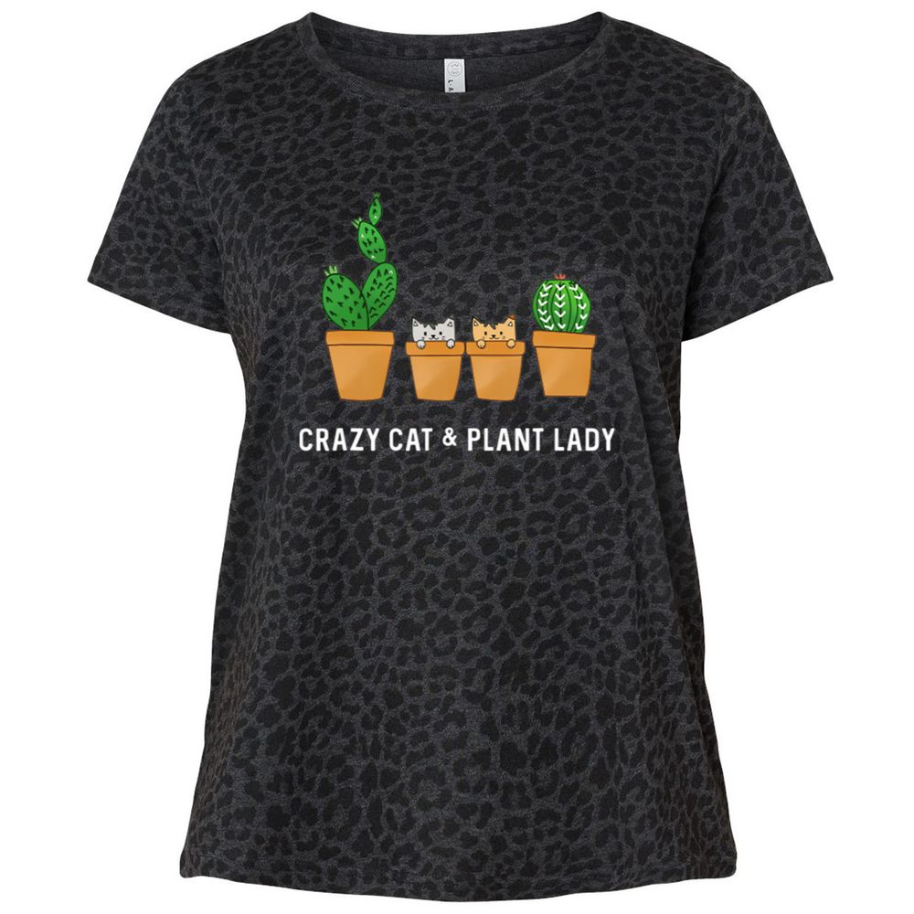 Ladies Curvy Jersey - L52WHJ3G - Black Leopard - 11